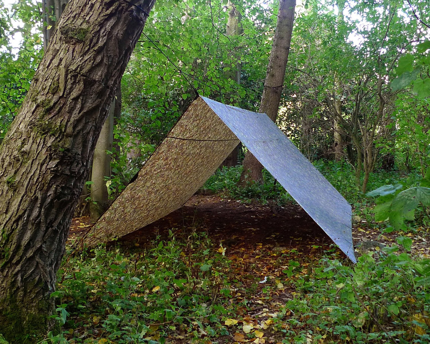 DD Hammocks Tarp 4x4 - MC (13ft x13ft) - 100% Waterproof - Lightweight & Multifunctional Rainfly Square Camo Tarp Tent Group Shelter for Camping Bushcraft & Scouts