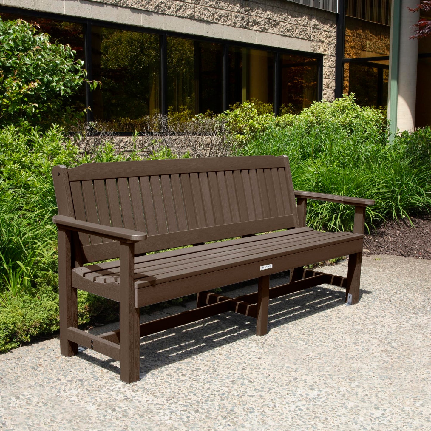 Sequoia Professional CM-BENSQ62-ACE Commercial Grade Exeter 6 Foot Garden Bench, Weathered Acorn