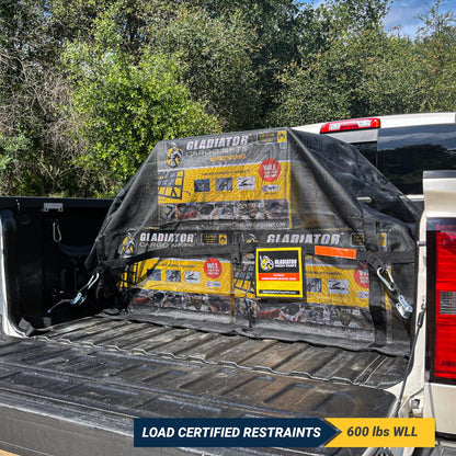 Gladiator Cargo Net - RipProof Mesh Cargo Tarp - Small - 4.75' x 6' (SMT-100)