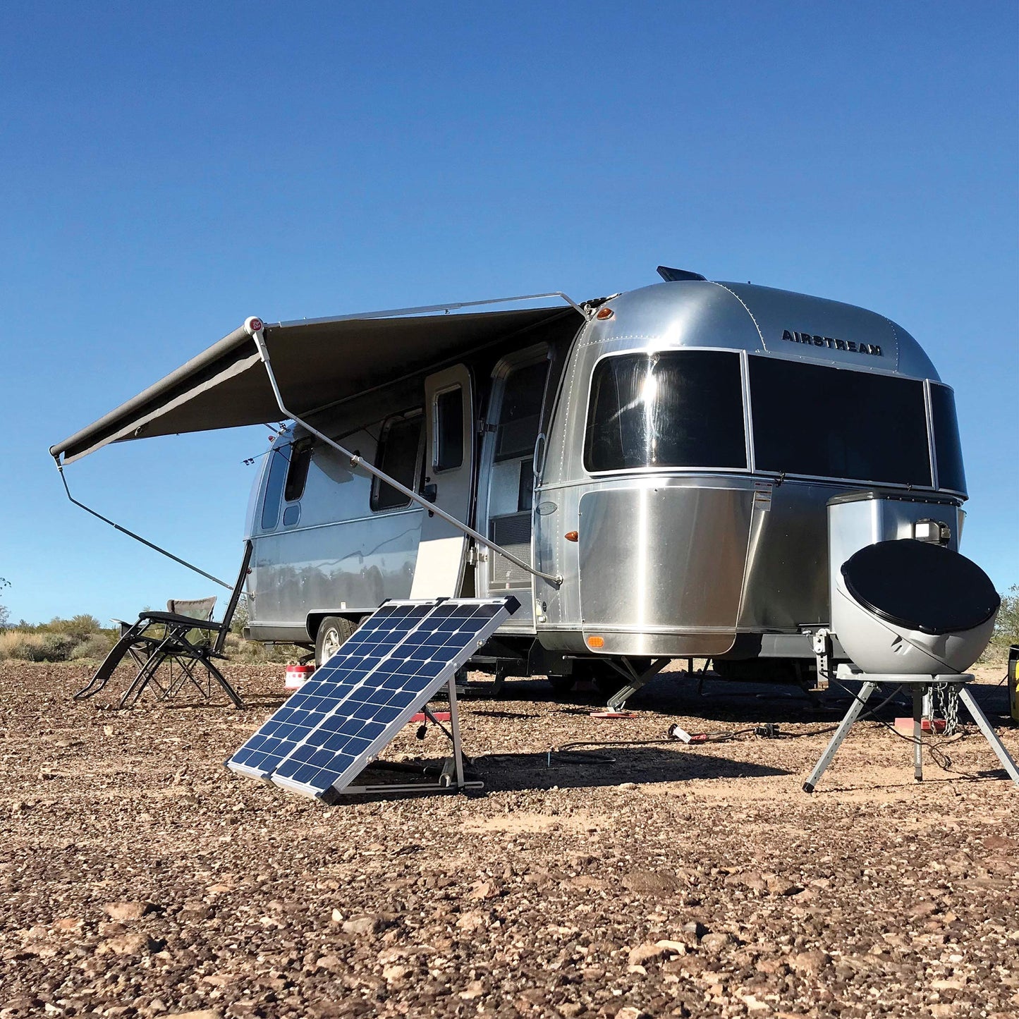 Go Power GP-PSK-130 130W Portable RV Solar Panel Kit - Folding Solar Panels with 10 Amp Controller, Adjustable Legs, Battery Clamps, Nylon Case for Camping, Boat & Off-Grid Use