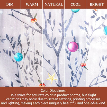 Maison d' Hermine Table Cloth Rectangle Table 100% Cotton 70 x 90 Inches Fall Tablecloth Reusable Everyday Use for Thanksgiving Christmas Decorations Dining Farmhouse Party (Fairy Christmas)