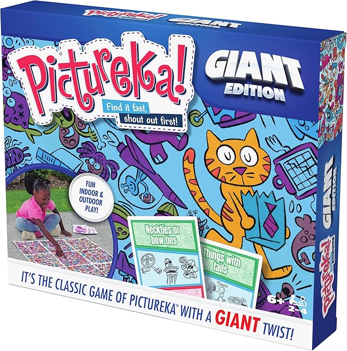 Spin Master Games Pictureka. Giant Edition Family Game for Indoor &amp Outdoor Fun with Big Oversized Board for Family and Kids 2-4 Players Ages 6 &amp Up