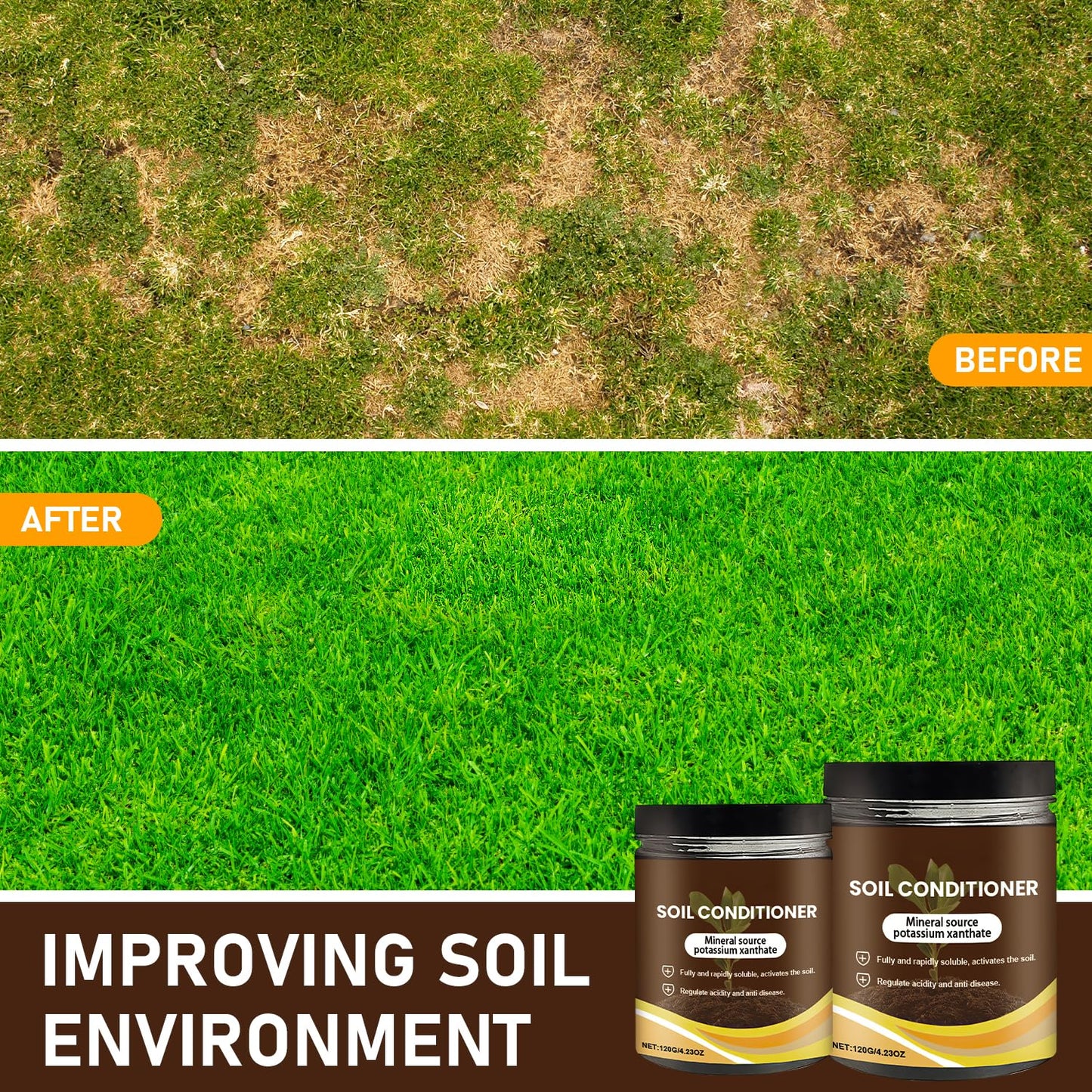 Skiennix Organic Soil Activators - Boost Plant Health & Root Growth | 120G (2 Pack)