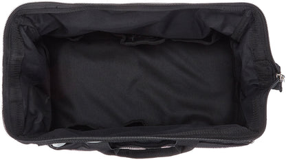 Amazon Basics Durable Wear-Resistant Tool Storage Bag with Adjustable Shoulder Strap,Portable Tool Organizer,16 in,Black & Grey,(Pack of 8)