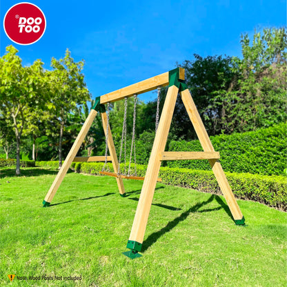 DooToo Swing Bracket Kit, Stainless Steel 2-Pack A Frame Swing Brackets and 4-Pack Adjustable Swing Set Brackets,for Outdoor & Backyard (Green)