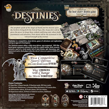 Destinies Board Game - Immersive Storytelling and Adventure for Tabletop Enthusiasts Ages 14+ 1-3 Players 120-150 Minute Playtime Made by Lucky Duck Games