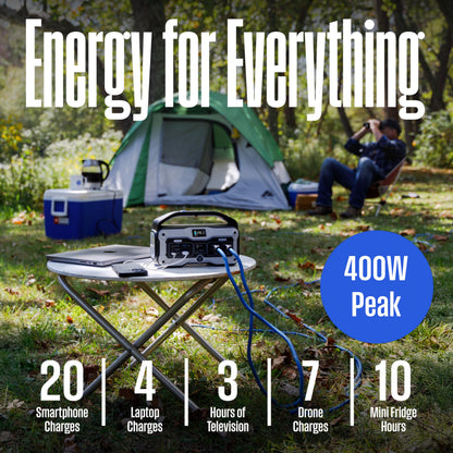 Westinghouse iGen400s 400 Watt, 183Wh Portable Power Station and Solar Generator with LED Display and DC Outlet for Camping, Home, Travel, Indoor/Outdoor Use (Solar Panel Not Included)