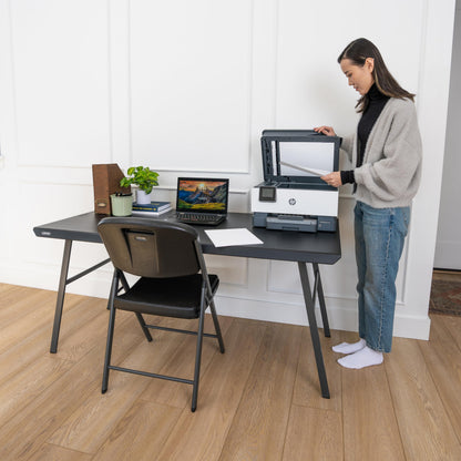 LIFETIME 5-Foot Desk Folding Table, Multipurpose Home Office Workstation