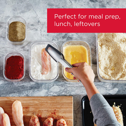 Rubbermaid Brilliance Food Storage Containers with Lids, Set of 22 | Large 9.6 Cup Container