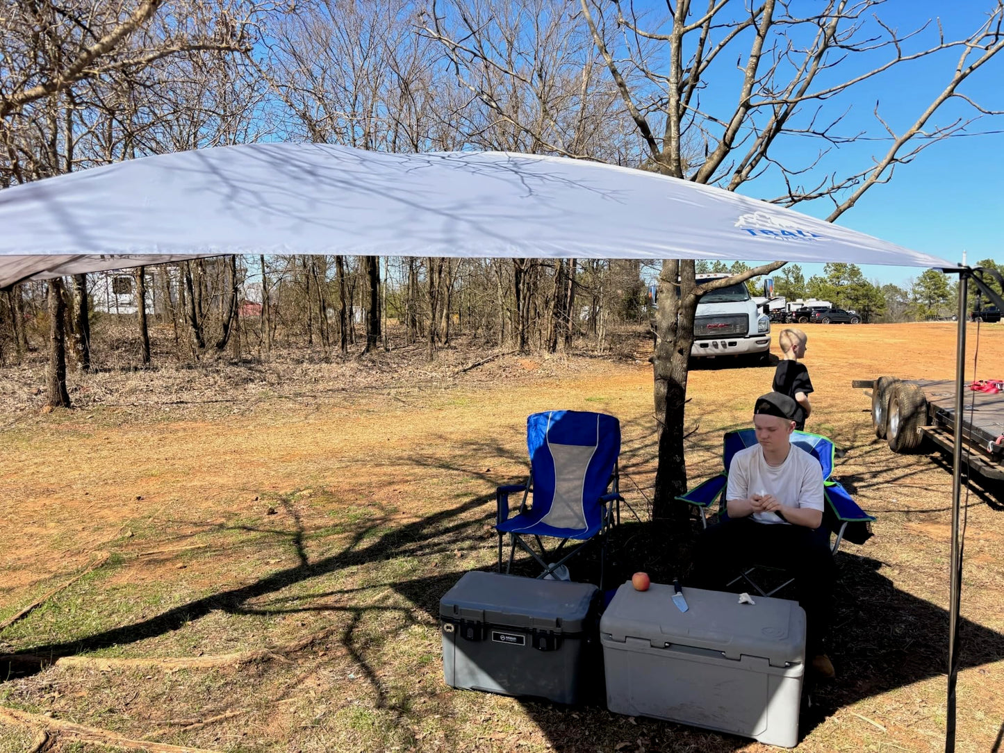 JFTops Overland Trail Topper™ Awning, 200D Polyester Ripstop Fabric, 8' x 7', UPF 50+, Waterproof, 9 lbs