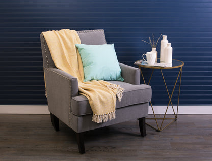 DII Chevron Throw Collection Handloomed Cotton, 50x60, Marigold