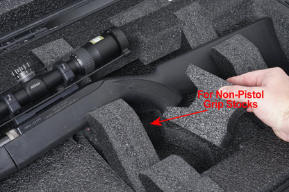 Case Club 2 Rifle (or Shotgun) Waterproof Case fits Multiple Guns & 3 Pistols