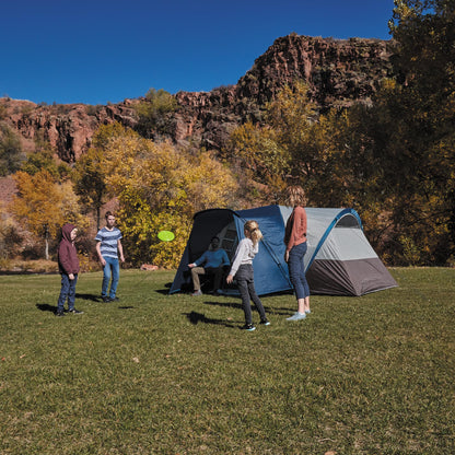Wenzel Aspen Hills 8P Camp Cabin Tent – Huge 8 Person Car Camping Shelter, Fits 3 Queen Airbeds, 4 Windows, Waterproof Fly, 10 Year Warranty