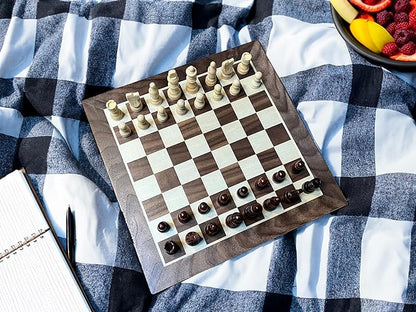 Classic Chess Set - Walnut Wood Board 12 in