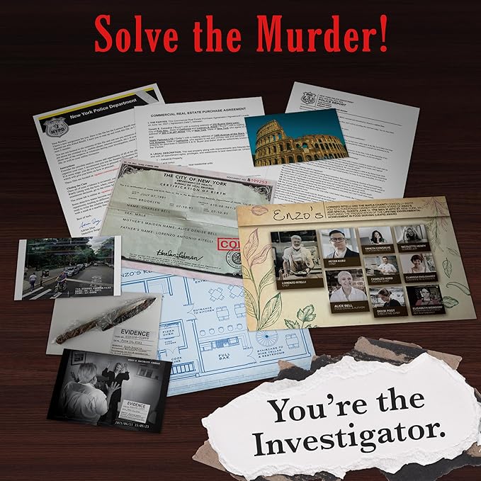 Murder Mystery Party Case Files: Death by Chef's Knife for 1 or More Players Ages 14 and Up