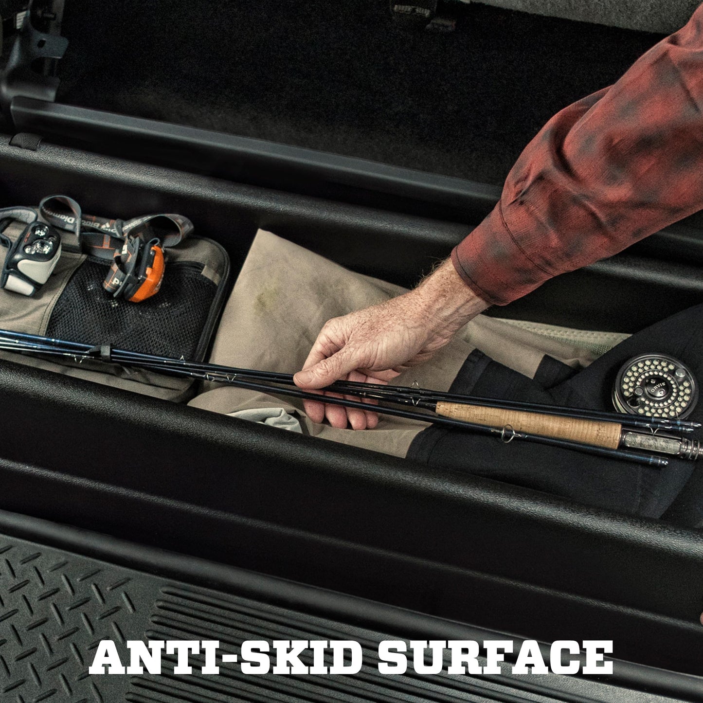 Husky Liners Gearbox Storage Systems | Fits 2015-20 Ford F-150 SuperCab Without subwoofer | Under Seat, 1-pc Black - 09291