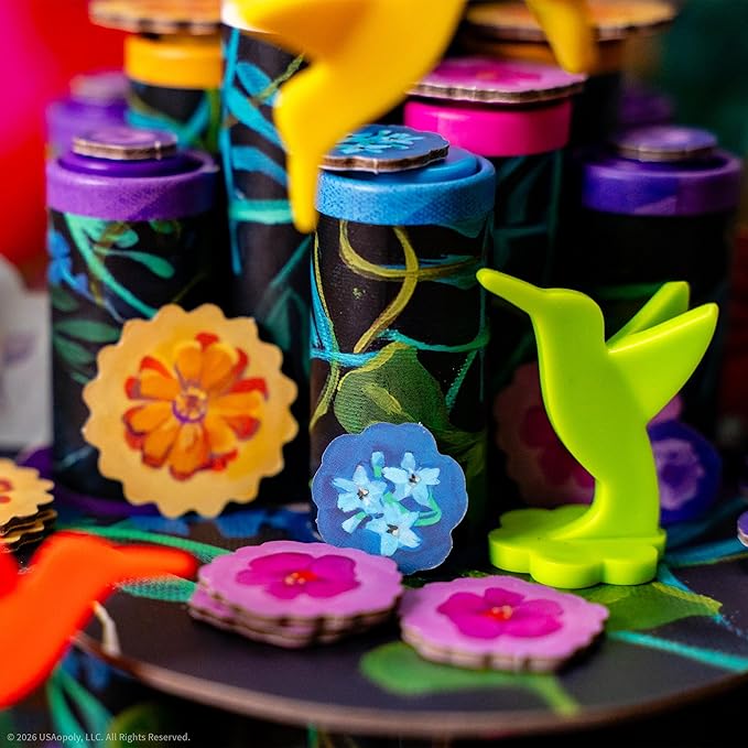 Hummingbirds Board Game A Real-Time Push Your Luck Dexterity Party Game Test Your Timing &amp Collect Nectar Token Points A Fun Family Game with Beautiful Artwork Ages 8+ 2-4 Players 15+ Play