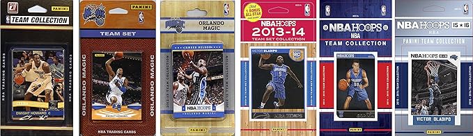 NBA Orlando Magic 6 Different Licensed Team Set Trading Card