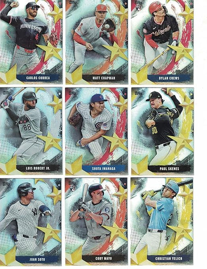 2025 Topps Baseball (Series 1) Stars of MLB Complete Insert Set (1-30) *Plus* The 2025 Topps (Series 1) NL/AL League Leader Set of (10) Cards! Loaded with Star Players!