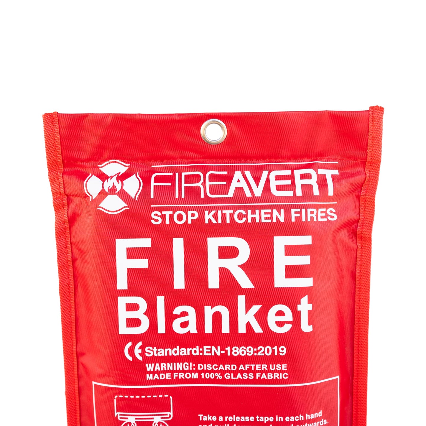FireAvert Emergency Fire Blanket for Home and Kitchen – Fire Safety Blanket for Kitchen, Camping, Vehicles & More - 10 Pack