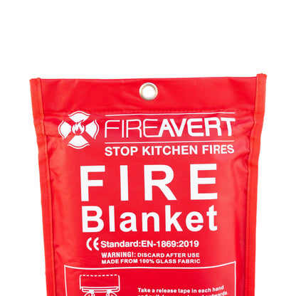 FireAvert Emergency Fire Blanket for Home and Kitchen – Fire Safety Blanket for Kitchen, Camping, Vehicles & More - 10 Pack