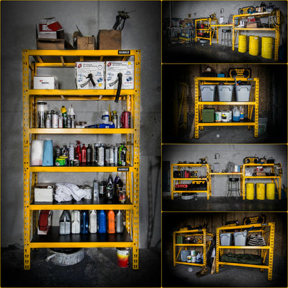 DEWALT 4-Foot Tall, 3-Shelf Industrial Workshop/Garage Storage Rack, Total Capacity: 4,500 lbs.