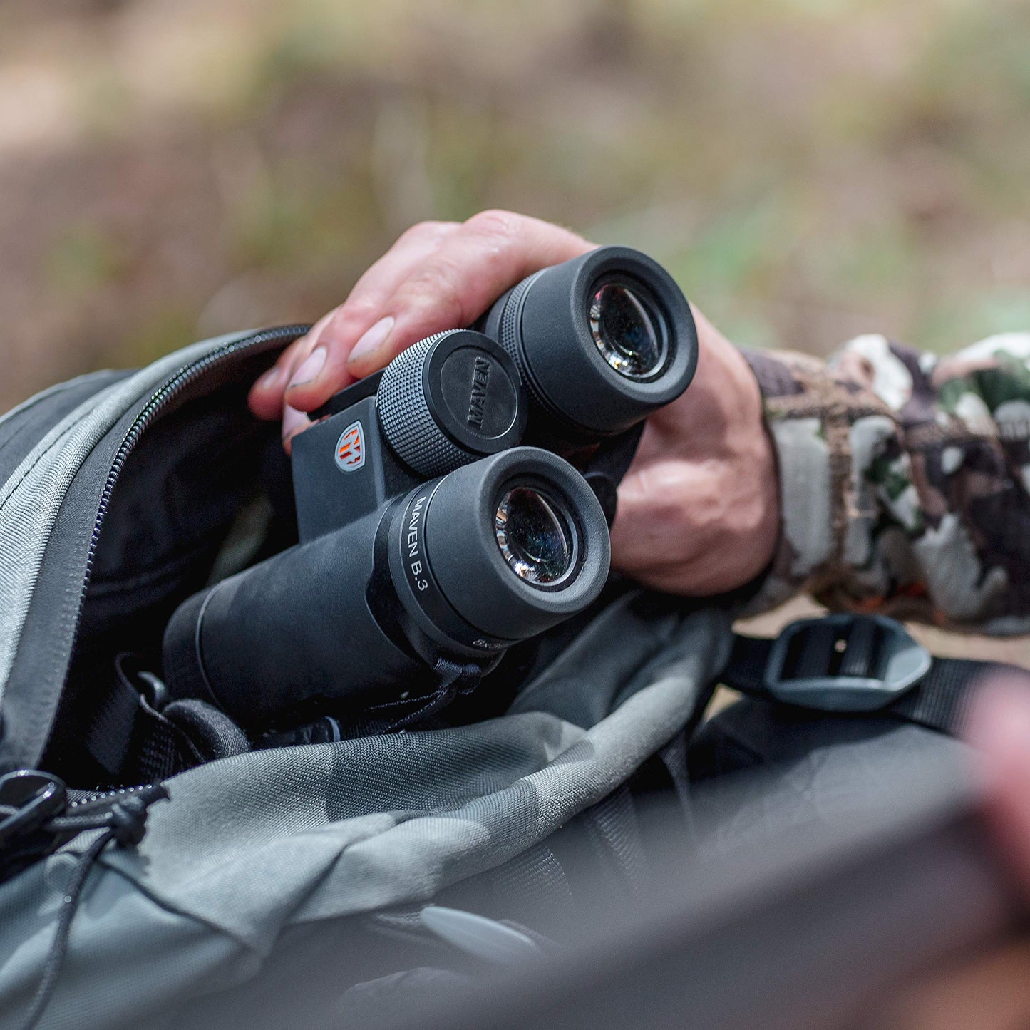 Maven B.3 8x30 mm Binoculars – Compact, Fogproof, Waterproof Hunting & Bird Watching Binoculars with ED Glass (Moss/Black)