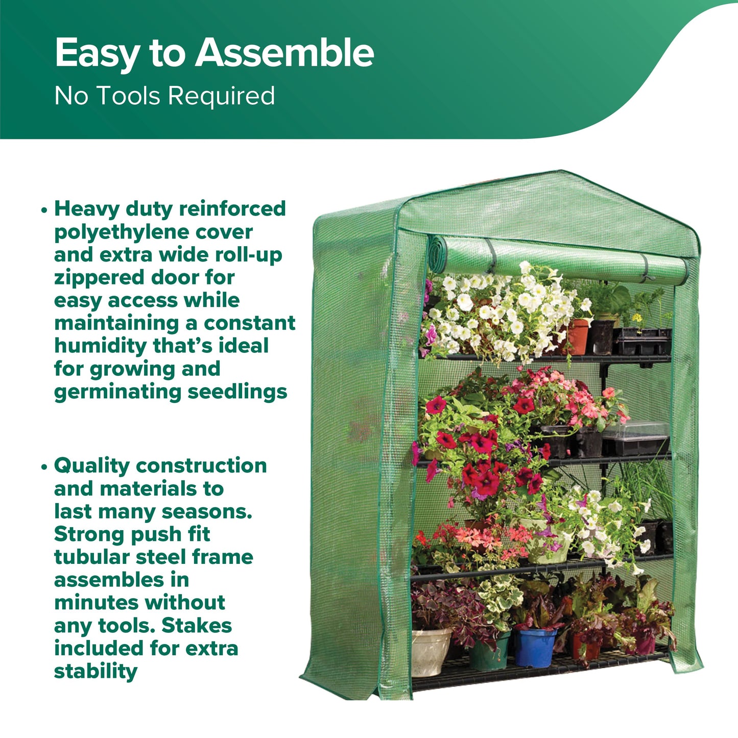 Gardman USA 7600 Greenhouse, 4 Tier