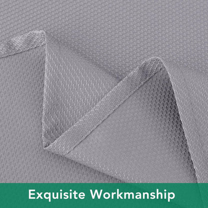 Biscaynebay Textured Fabric Round Tablecloths 60", Silver Grey Water Resistant Table Cloth Small Circle Folding Table Covers for Dining, Kitchen, Wedding & Parties, etc Machine Washable