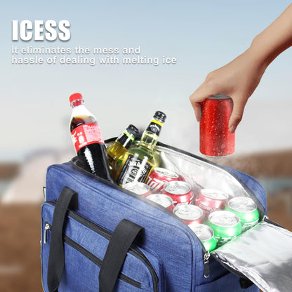 WILDGEEK 26 Quarts 12 Volt Portable Iceless Car Electric Cooler Bag USB 25L AC/DC Cool and Heat Thermal Plug in Fridge Compatible Mini Cooler Warmer Refrigerator for Vehicles Truckers