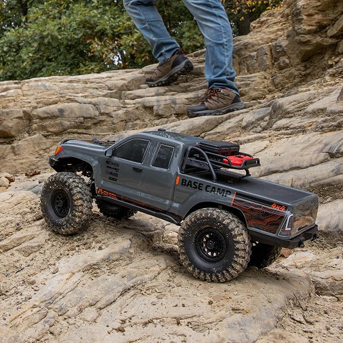 Axial RC Truck 1/10 SCX10 III Base Camp 4X4 Rock Crawler Brushed RTR (Battery and Charger Not Included) Gray AXI-1375T2
