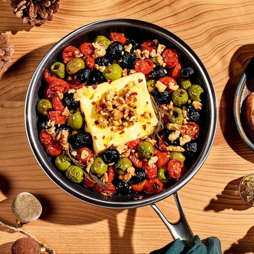 HexClad Hybrid Nonstick 8-Inch Frying Pan - Stay-Cool Handle, Dishwasher Safe & Oven Safe Up to 900°F