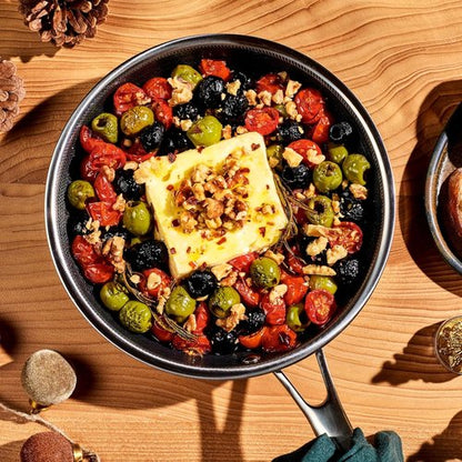 HexClad Hybrid Nonstick 8-Inch Frying Pan - Stay-Cool Handle, Dishwasher Safe & Oven Safe Up to 900°F