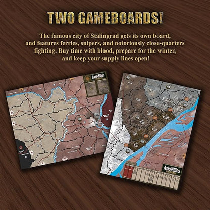 Renegade Game Studios Games Axis &amp Allies Stalingrad WWII Strategy Board Game with 150+ Miniatures Two Player Tactics Ages 14+
