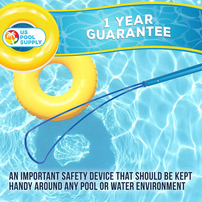 U.S. Pool Supply Swimming Pool Safety Hook - Emergency Rescue Equipment for Drowning Swimmers | Durable Aluminum Alloy, Fits 1-1/4" Poles