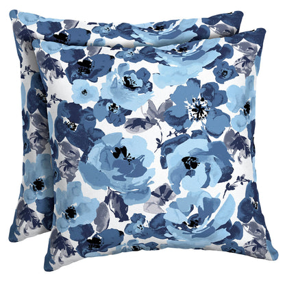 Arden Outdoor Toss Pillow, 2 Pack, 16 x 16, Rain-Proof, Fade Resistant Pistachio Botanical