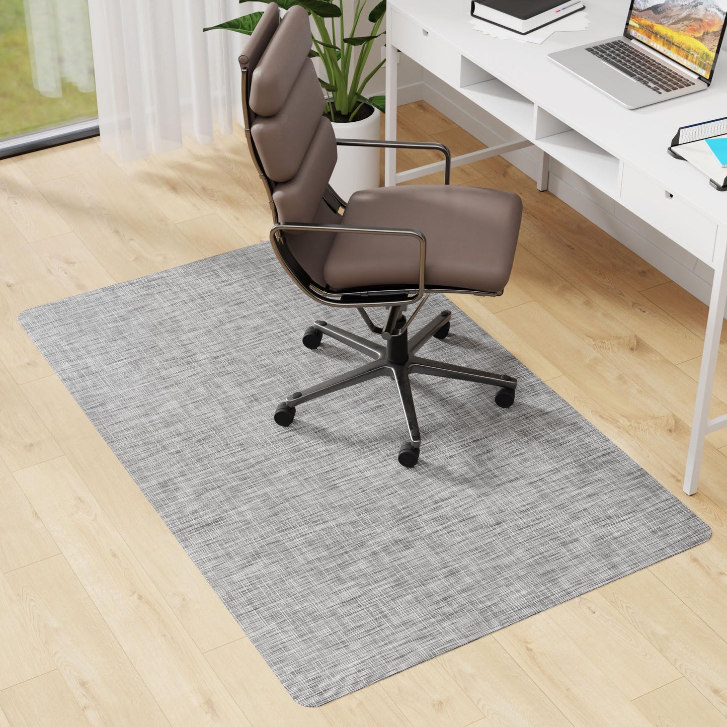Cybstrax Office Chair Mat for Hardwood & Tile Floor, 46" x 72" Desk Chair Mat, Anti Slip, Non-Curve Computer Chair Mat for Rolling Chairs Floor Protector for Home Office