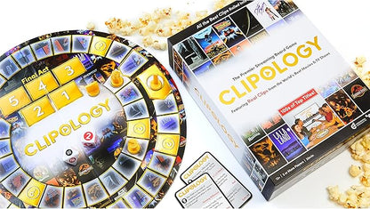 Clipology Game - The Premier Streaming Board Game Featuring Real Clips From The World's Best Movies &amp TV Shows | Movie Trivia Game