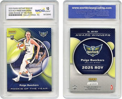 2025 Panini Paige BUECKERS WNBA Rookie of The Year Card RC #AW-Roy Official Rookie Card - Graded GEM Mint 10