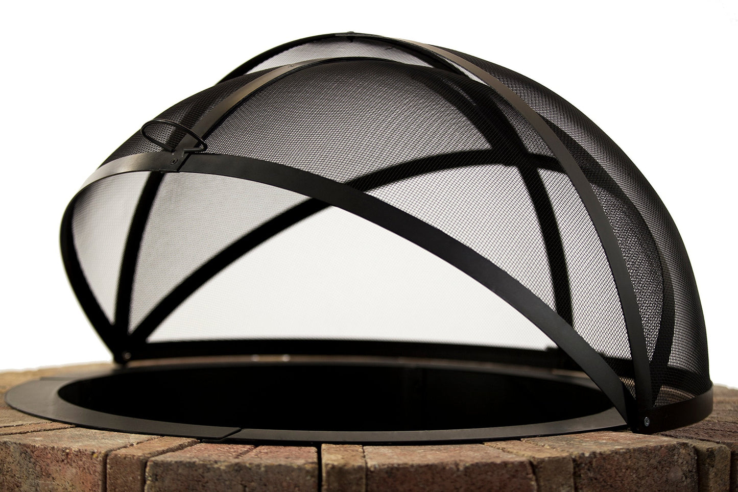 Hampton's Buzaar 36 Inch Fire Pit Easy Access Spark Screen