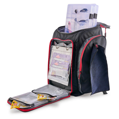 Ugly Stik Deluxe 3700 Tackle Backpack, Durable and Comfortable Fishing Tackle Backpack, Made with Heavy-Duty 1680 Denier Fabric, Integrated Bait-File Storage System and Insulated Cooler Pocket