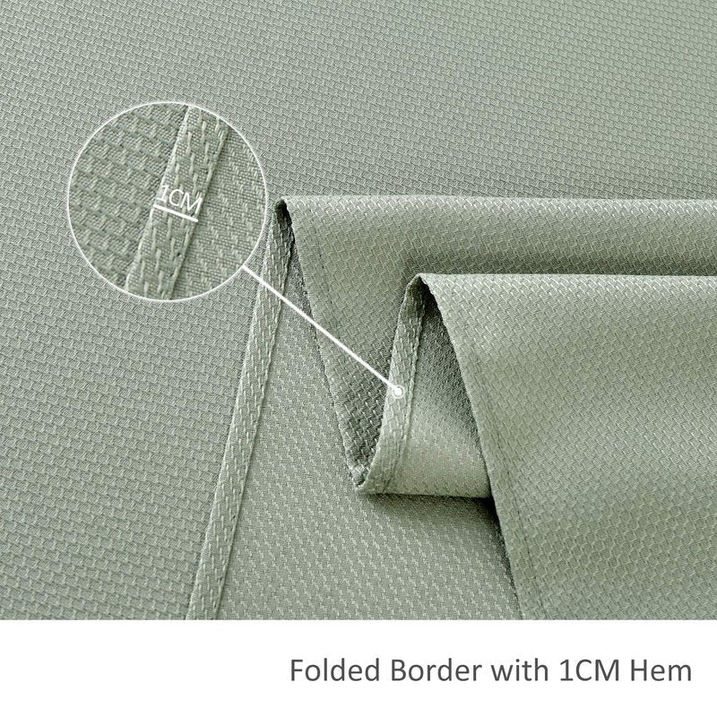 maxmill Jacquard Square Tablecloth Stain Resistant Spillproof Wrinkle Free Washable Soft Table Cloth, Decorative Fabric Table Cover for Dining Room, Indoor and Outdoor Use, 52 x 52 Inch Sage Green
