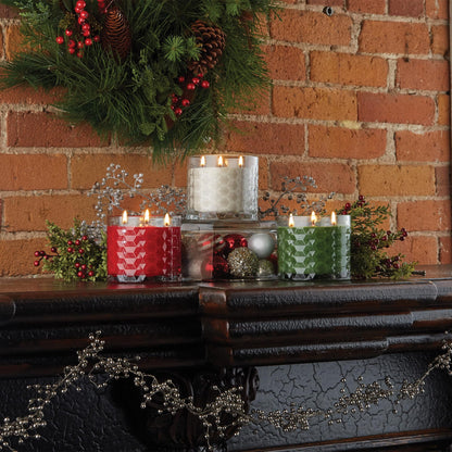 Root Candles Holiday Scented Candles Honeycomb Glass Premium 3-Wick Handcrafted Beeswax Blend Candle, 12-Ounce, Winter Balsam