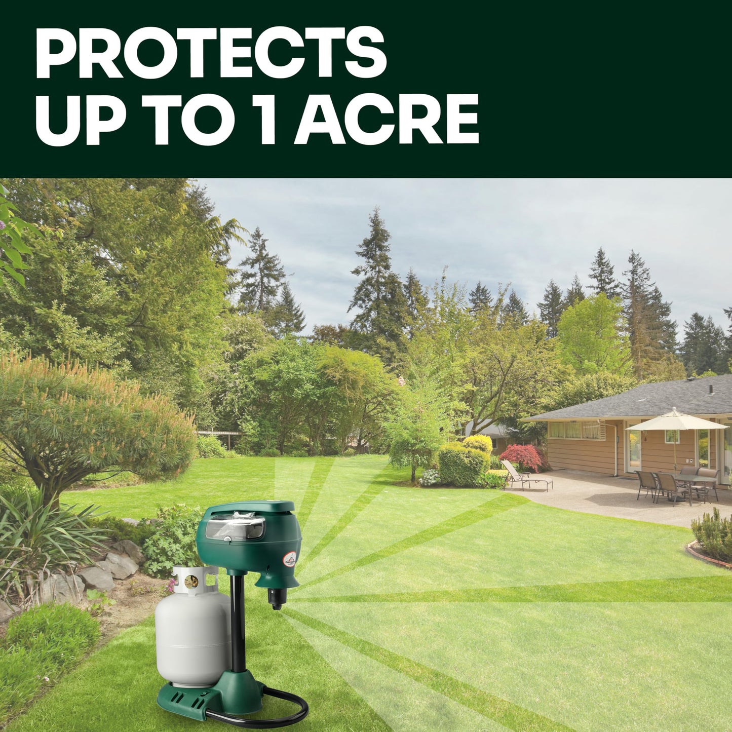 Mosquito Magnet MM4200B Patriot Plus Mosquito and Flying Insect Trap and Killer - Outdoor Fly Trap Protects Up to 1 Acre, Green