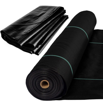 Super Geotextile Woven Geotextile Fabric for Driveway and Road Stabilization, Construction Underlayment, Erosion Control, Commercial Grade 50 Year for Gravel Roads and Pavers (12.5x100) Ships Folded