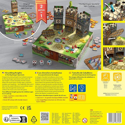 HABA Knuckling Knights: A New Twist on The HABA Games Classic Strategy Board Games for Family Night and Fun Board Games for Knight &amp Castle Fans