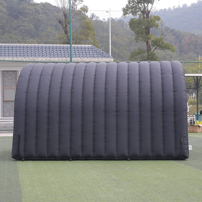 SAYOK 16.8ft Inflatable Tunnel Entrance Sports Inflatable Tunnel Sport Tunnel Entrance Inflatable Football Tunnel Tent with Blower for Event Exhibition Promotion(Black, 16.8ft x 10ft x 9.24ft)