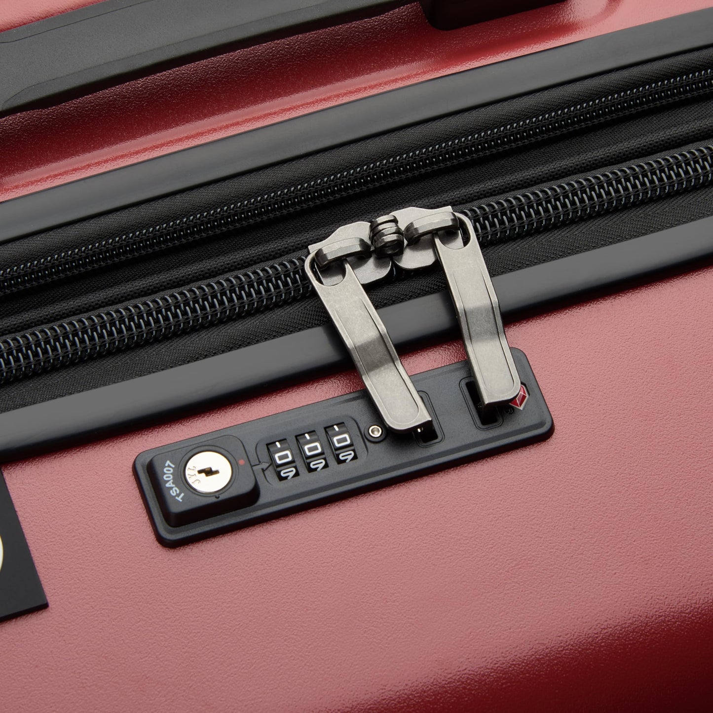 Jeep JH002B Hardside Expandable Luggage Trunk with Spinner Wheels, Chilli Pepper, Checked-Large 29 Inch