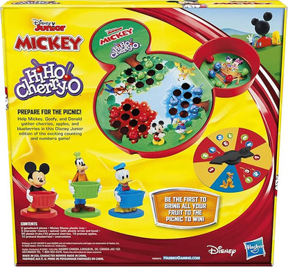 Hasbro Gaming Hi Ho Cherry-O Game Disney Mickey Mouse Clubhouse Edition (Amazon Exclusive)