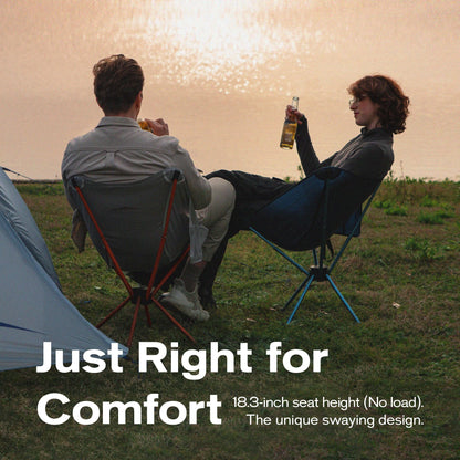 Unigear Compact Camping Chair for Adults, Lightweight Portable Folding Chair 2.6lb, 3 Steps Easy Setup & Fold, for Outdoor Hiking, Fishing, Travel, Backpacking